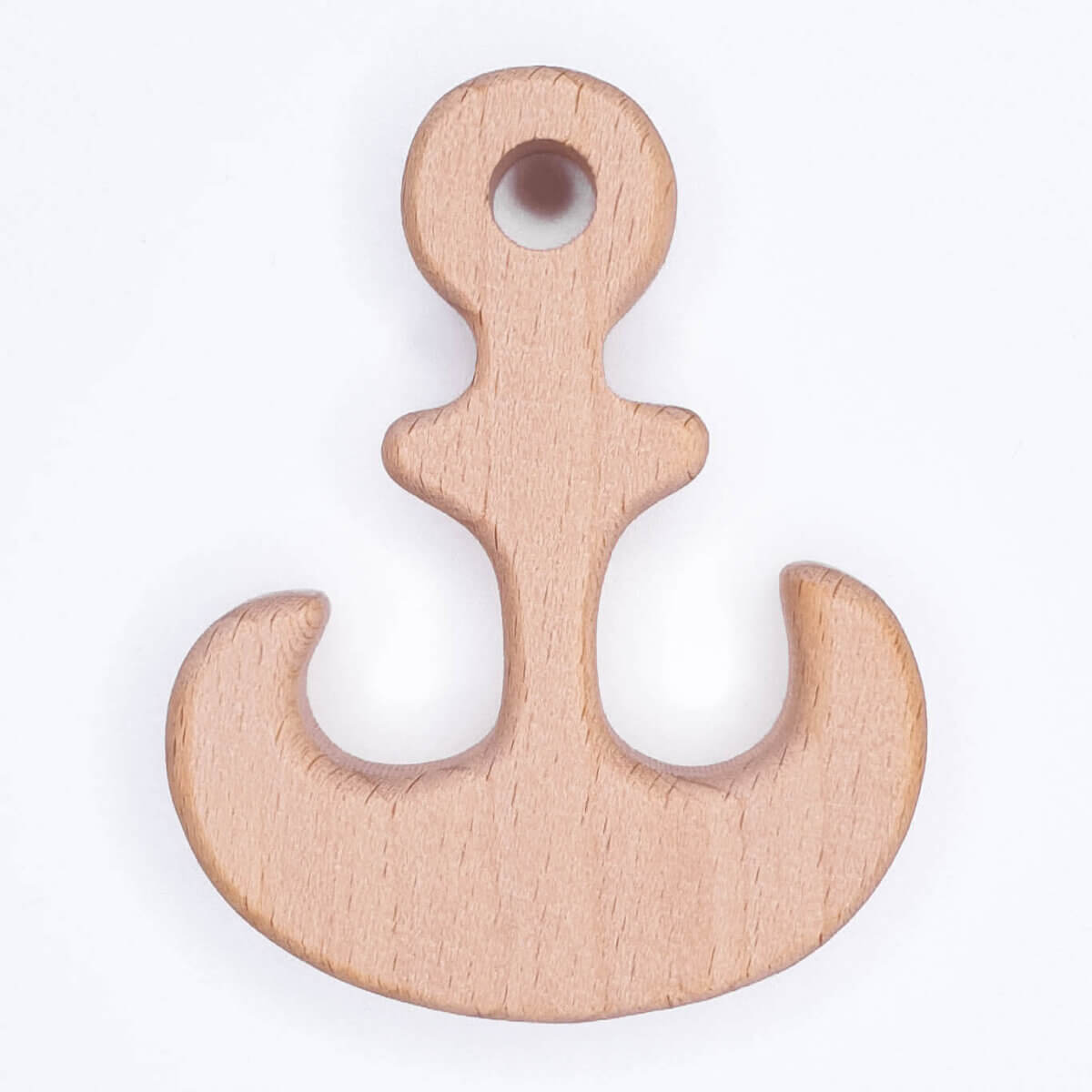 Wooden teething ring wooden ring anchor