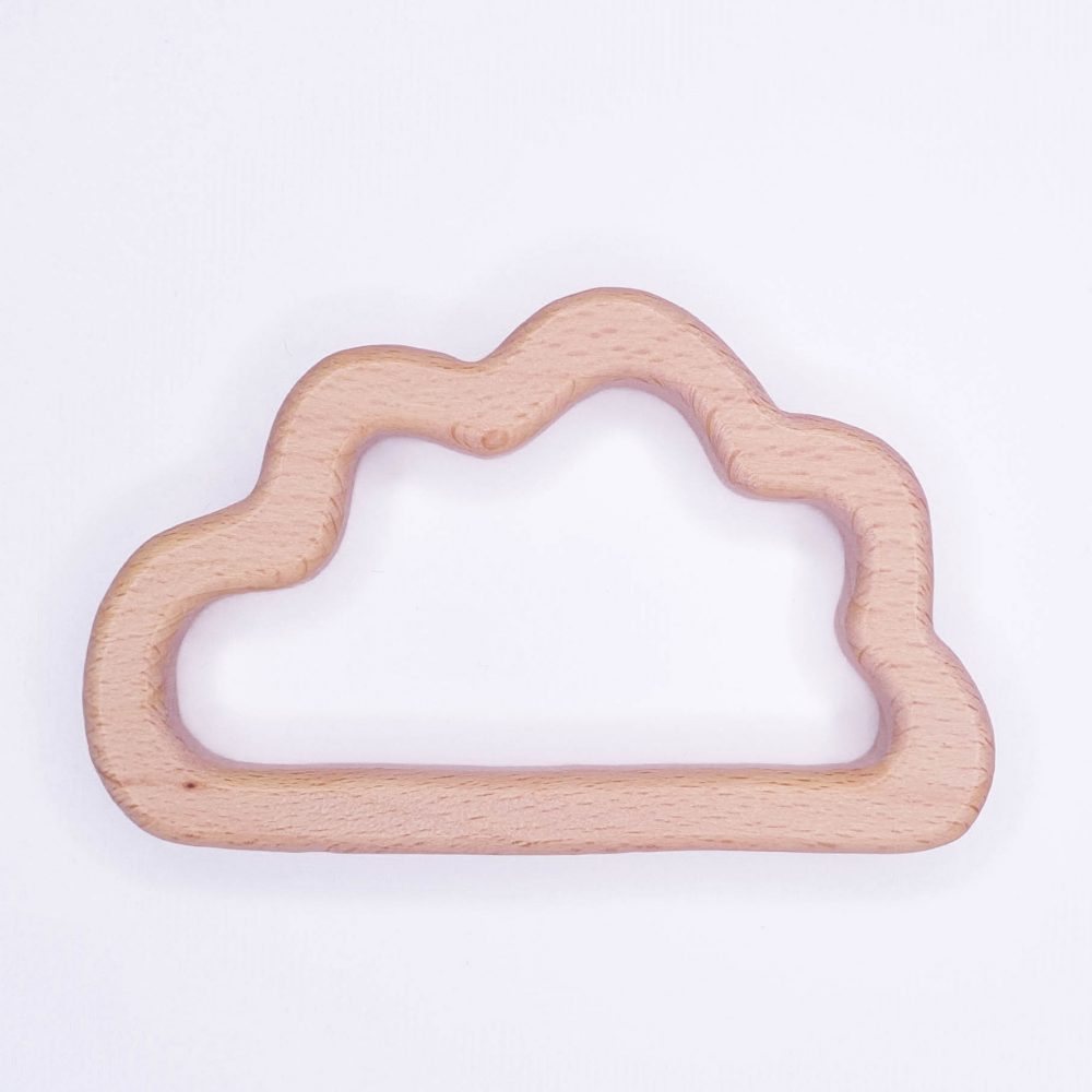 Houten bijtring Houten ring wolk