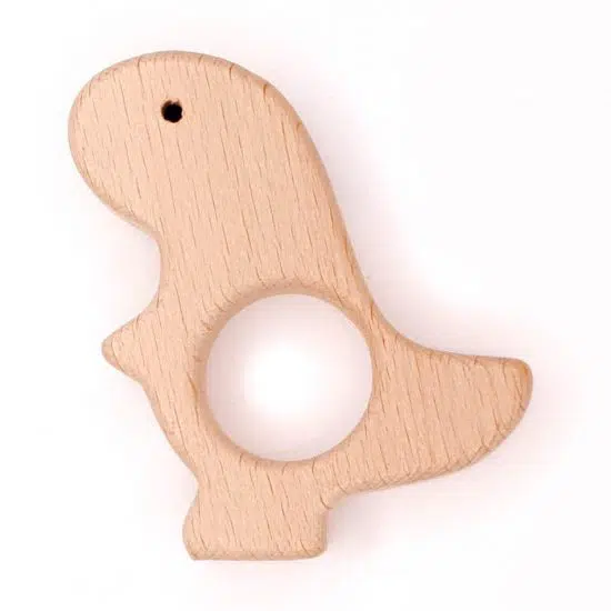 Houten bijtring dinosaurus T-rex