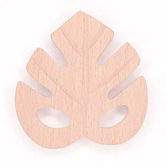 Houten bijtring blad