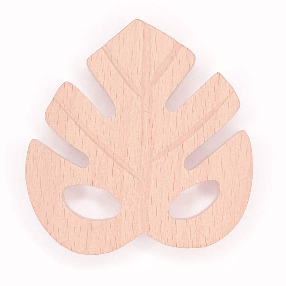 Houten bijtring blad