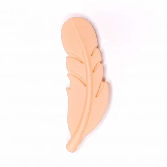 Siliconen veer caramel 5,5 cm