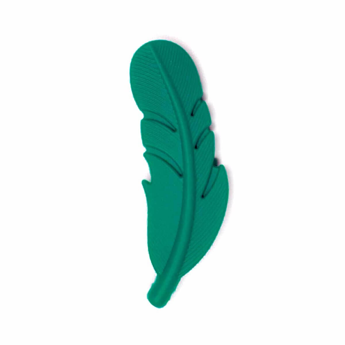 Plume en silicone 5,5 cm Vert émeraude