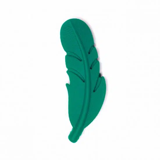 Siliconen veer 5,5 cm Smaragd Groen