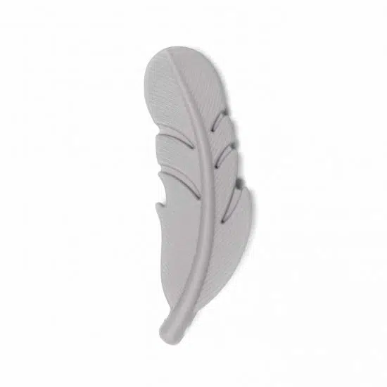 Siliconen veer 5,5 cm Taupe