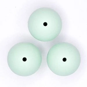 Siliconen kralen 20 mm Mint Groen
