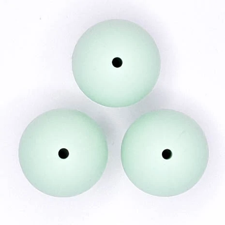 Siliconen kralen 20 mm Mint Groen