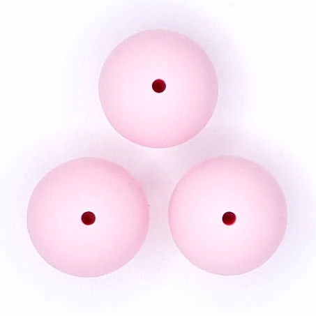 Siliconen kralen 20 mm Perzik Roze