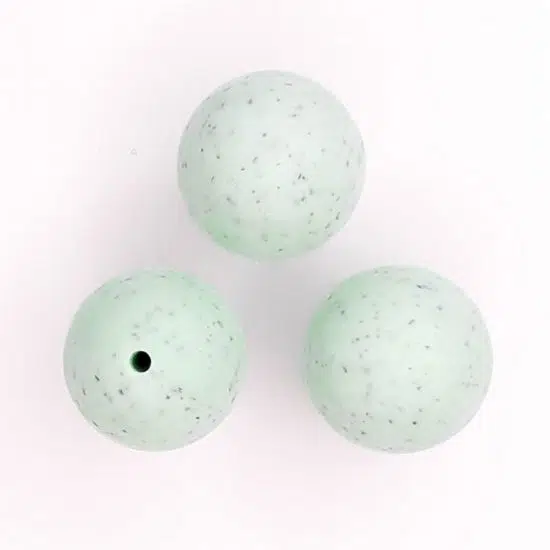 Siliconen kralen 20 mm mint groen