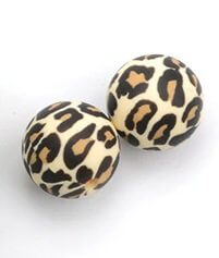 Leopard-Silikonperlen