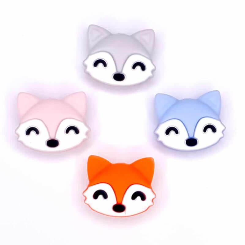 Silicone beads fox