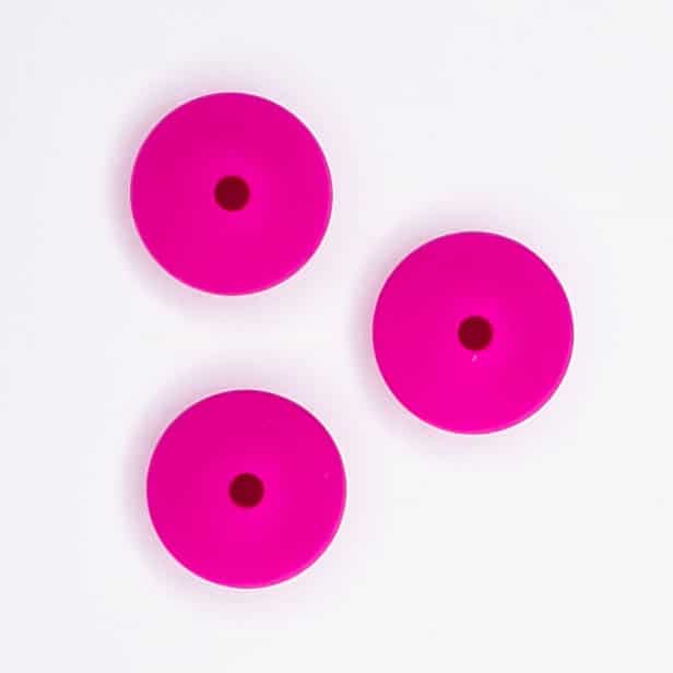 Perles de silicone abaque ovale 15 mm