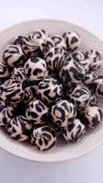 Leopard Panther Print Silicone Original Beads close up