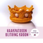 Haakpatroon bijtring kroon haakpatronen Jootjes Haakcadeautjes