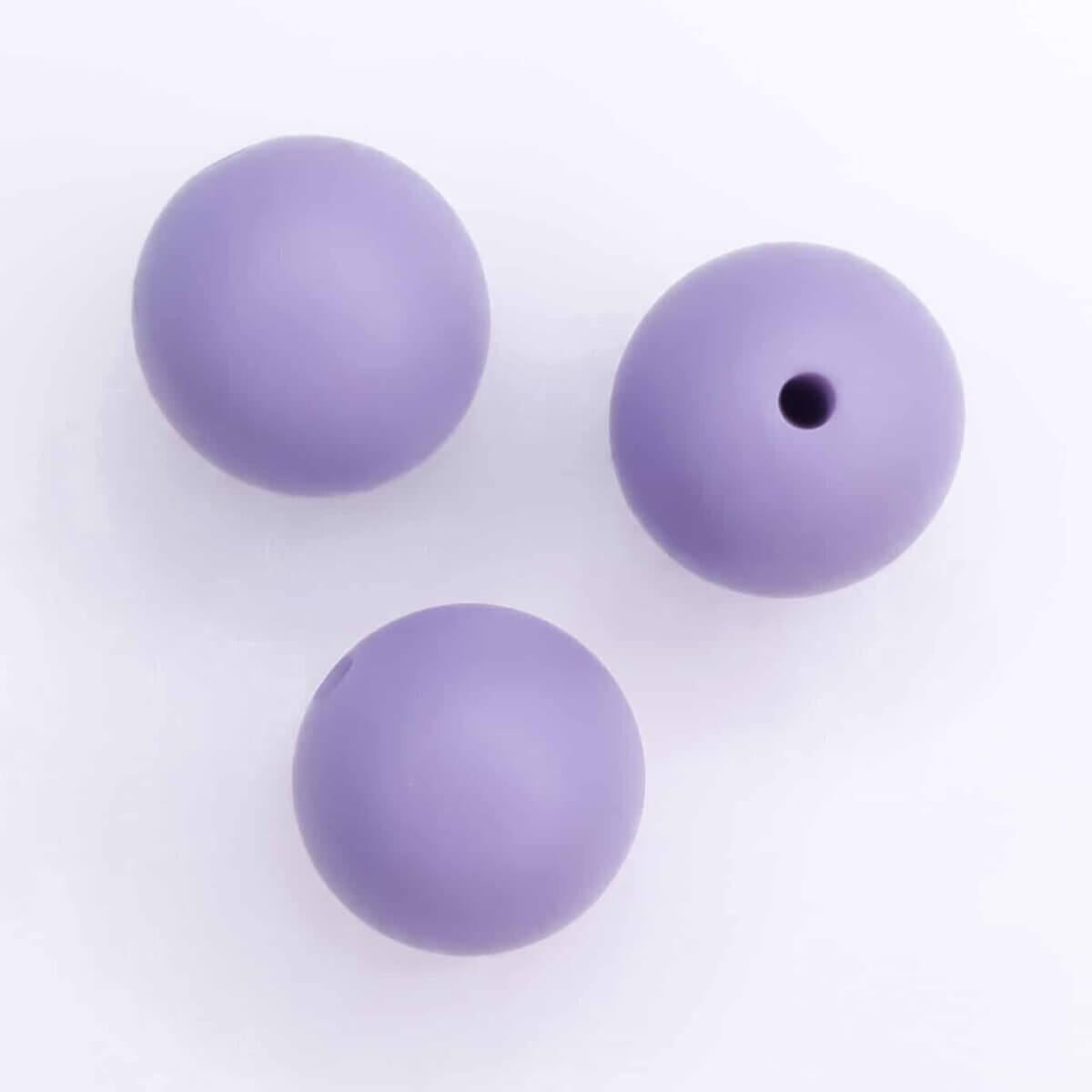 Siliconen kralen 16 mm violet bpa vrij