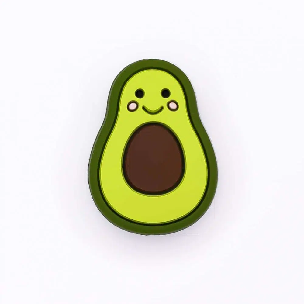 Siliconen kralen avocado