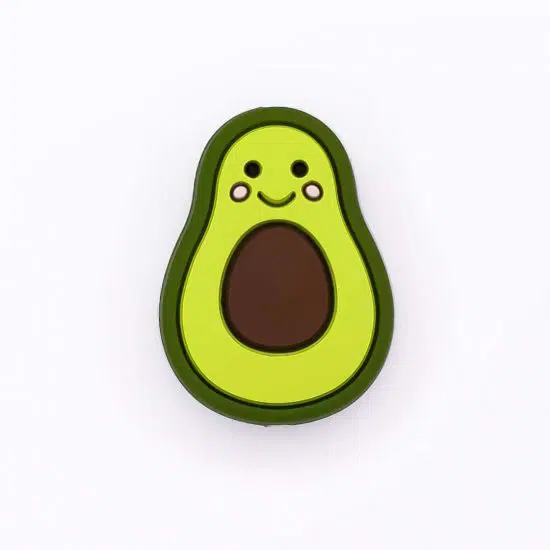 Siliconen kralen avocado