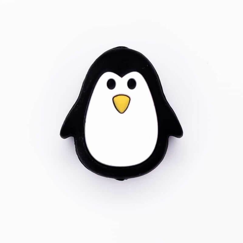 Silikonperlen Pinguin