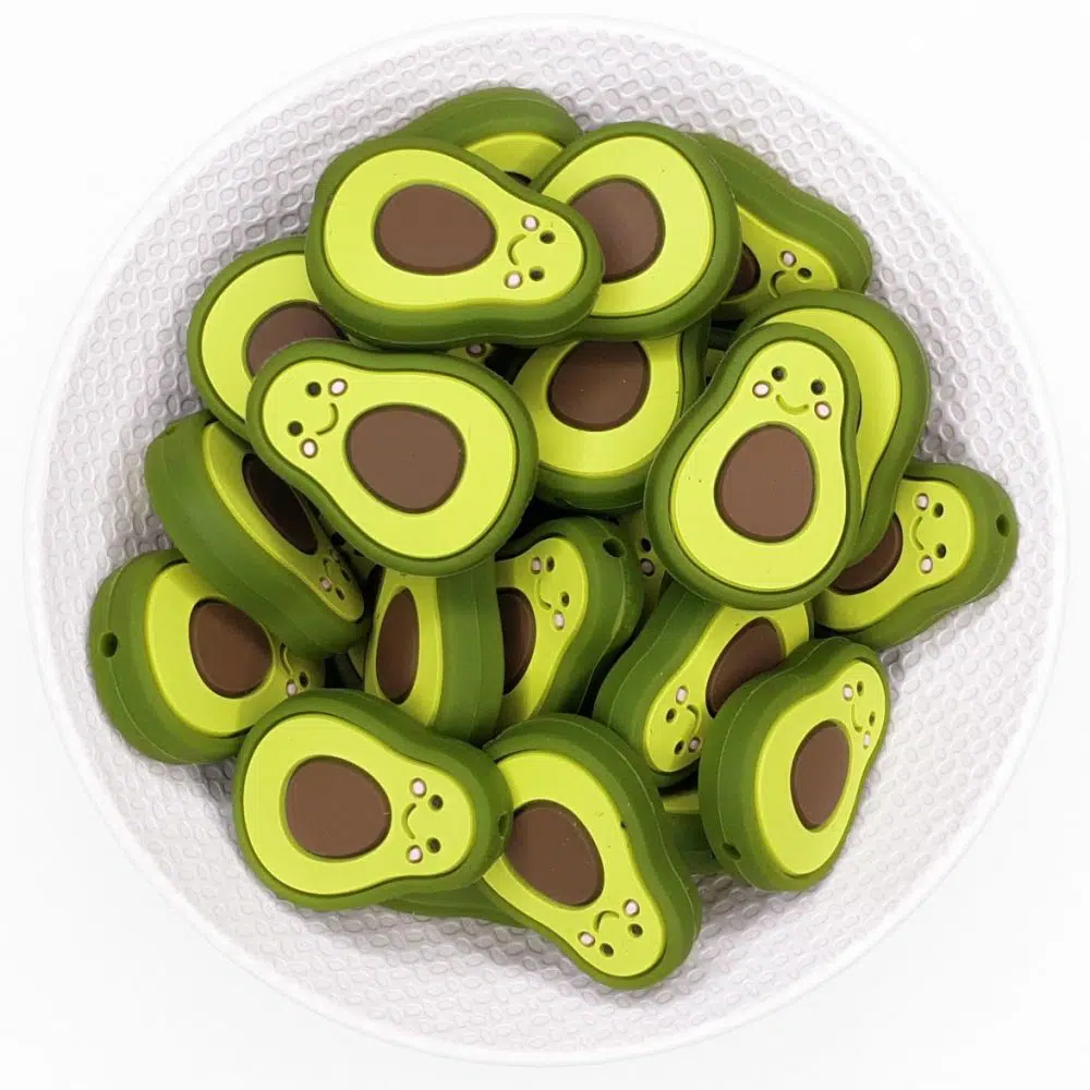 Avocado siliconen kralen bpa vrij