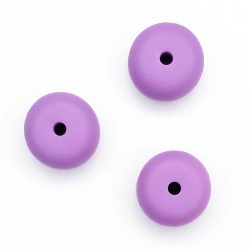 Silicone beads abacus pram pacifier cord bpa free lavender purple