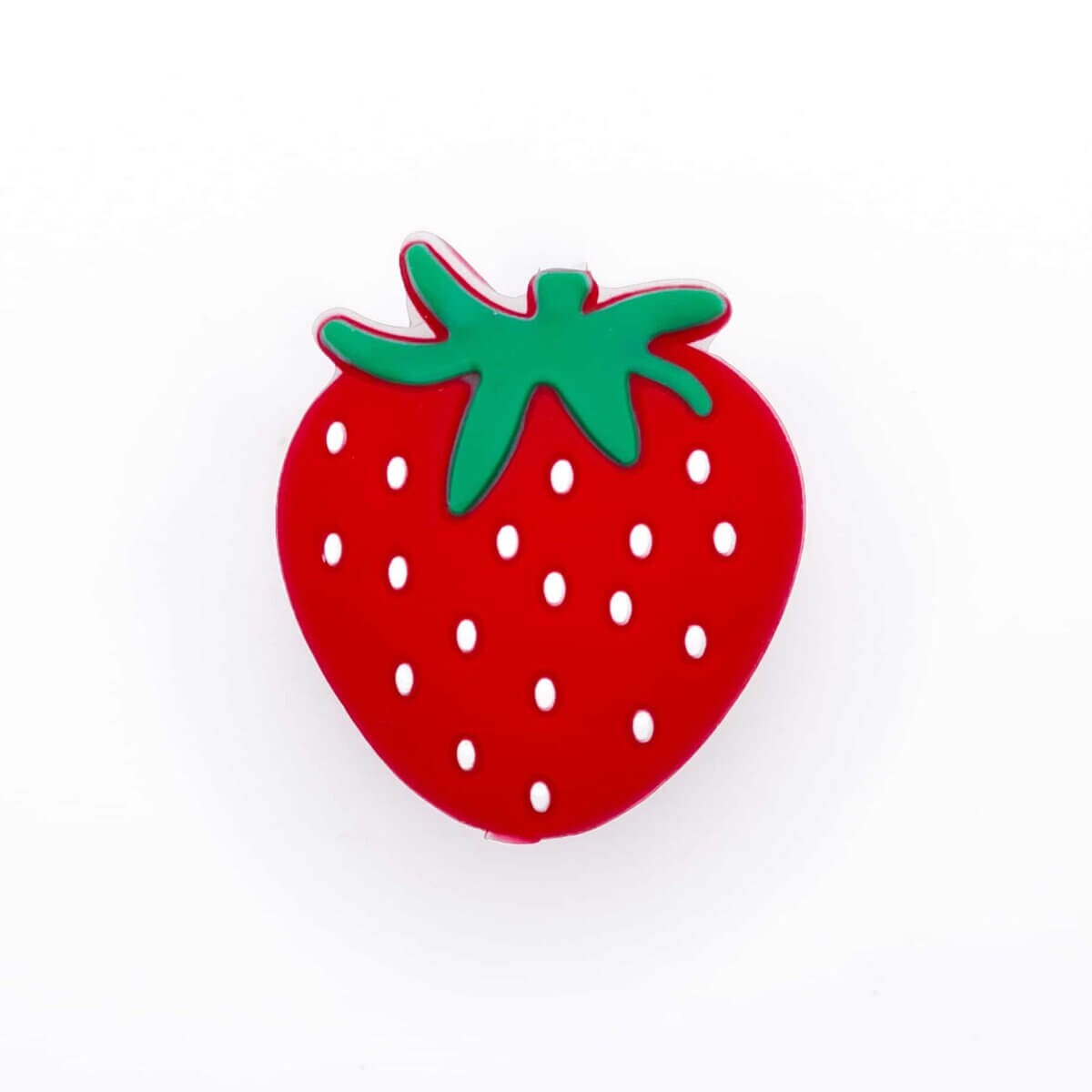Kleurcode: Rood - Type: Siliconen kralen aardbei - Formaat: 24 mm x 25 mm - Verkocht per stuk - BPA-, Ftalaten-, Lood-, PVC- en Gif-vrij - CE-gecertificeerd - Medische kwaliteit siliconen kralen - Koelbaar in de koelkast - Vaatwasser bestendig Jootjes Haakcadeautjes