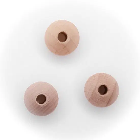 Beukenhouten kralen ovaal tussenschijfje 12 mm