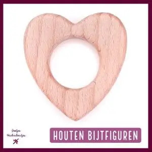 Houten bijtfiguren voor bijtring speenkoord baby veilig CE gecertificeerd