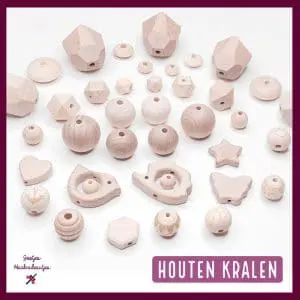 Houten kralen baby veilig CE-gecertificeerd bijtring speenkoord