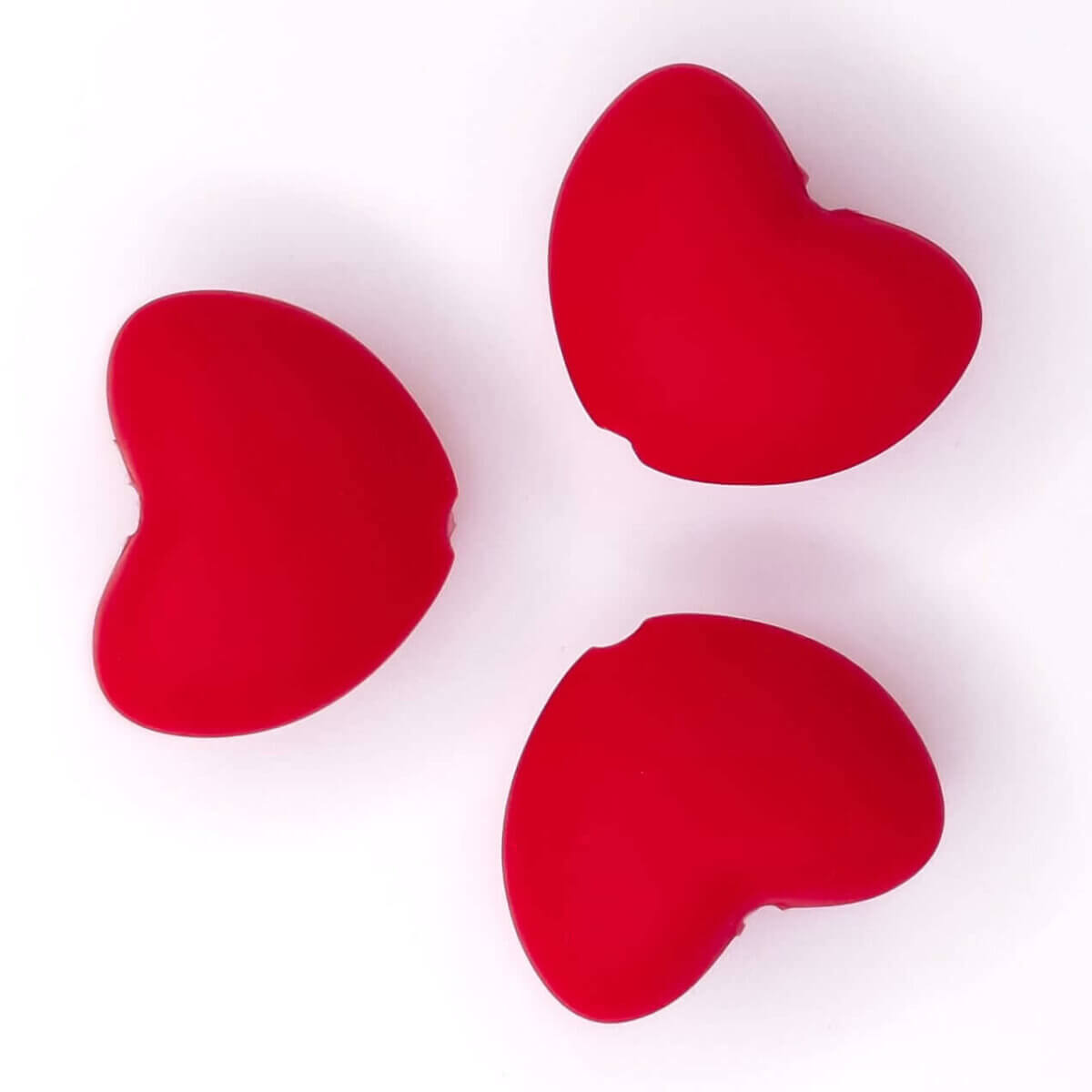 Silicone bead heart bpa free hot pepper