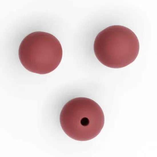 Siliconen kralen 12 mm lever bpa vrij