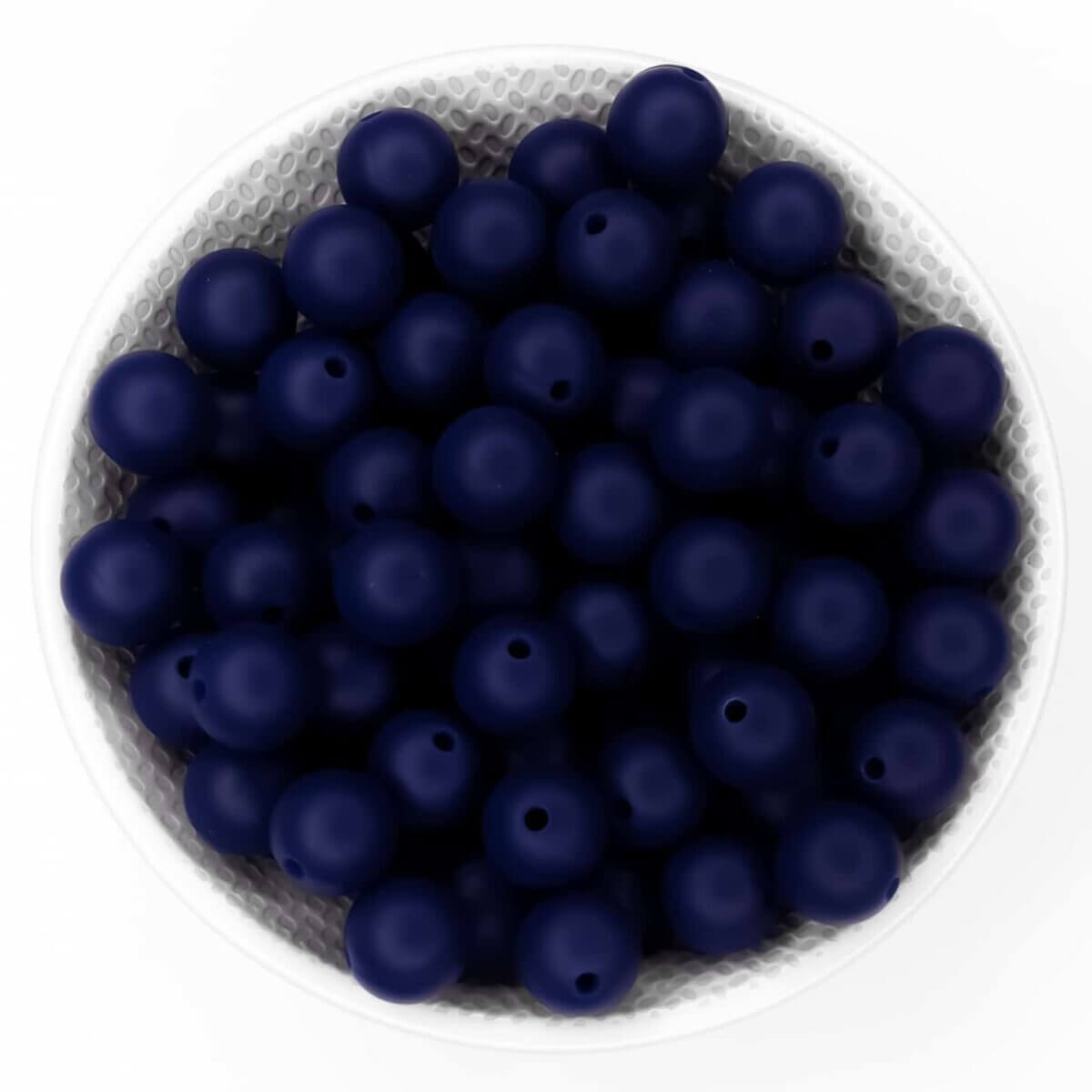 Siliconen kralen 12 mm midnight blauw bpa vrij groothandel