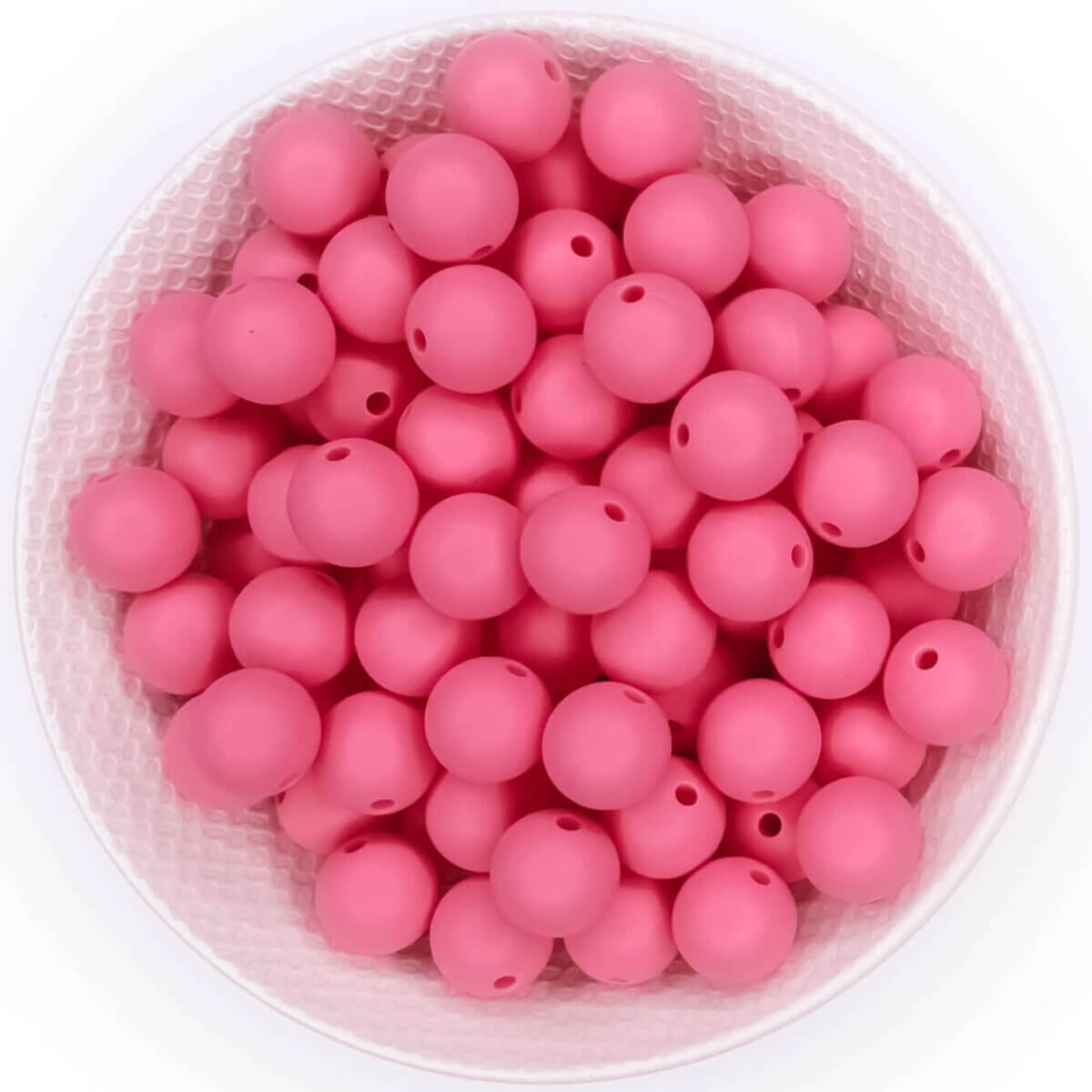 Silicone beads 12 mm powder pink bpa free wholesale