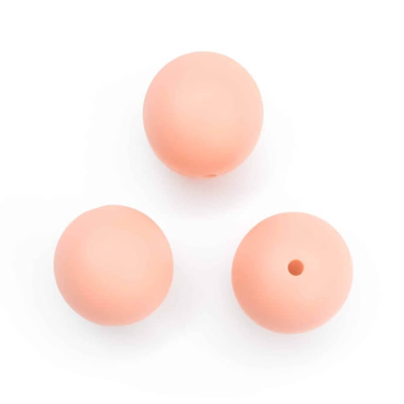 Perles de silicone 19 mm bpa free baby safe dummy cord cantaloupe