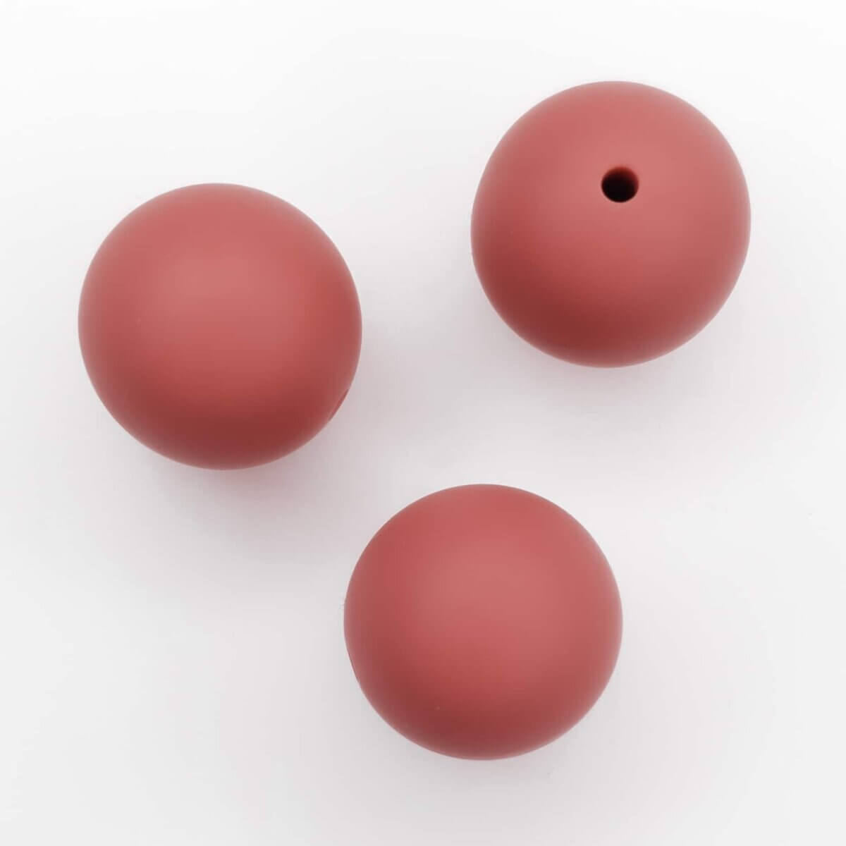 Silicone beads 19 mm bpa free baby safe pacifier cord liver