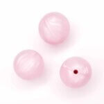 Siliconen kralen 19 mm bpa vrij baby veilig speenkoord metallic rose quartz