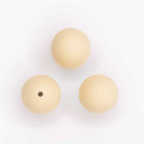 Siliconen kralen 19 mm buttercream groothandel baby veilig