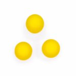 Perles de silicone Jaune Vif 12 mm sans bpa
