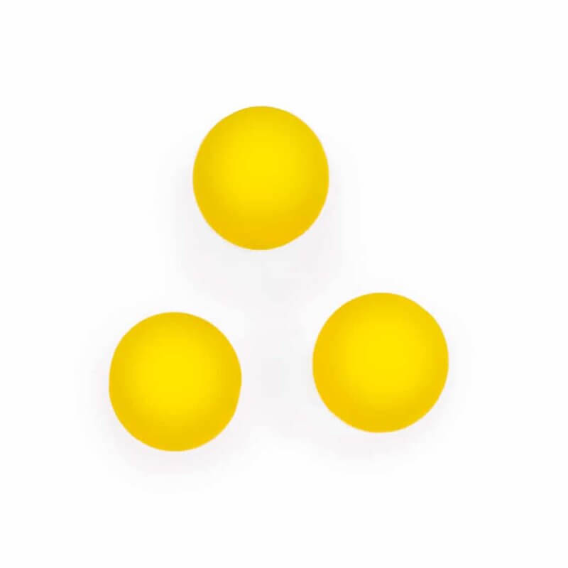 Perles de silicone jaune vif 12 mm sans bpa