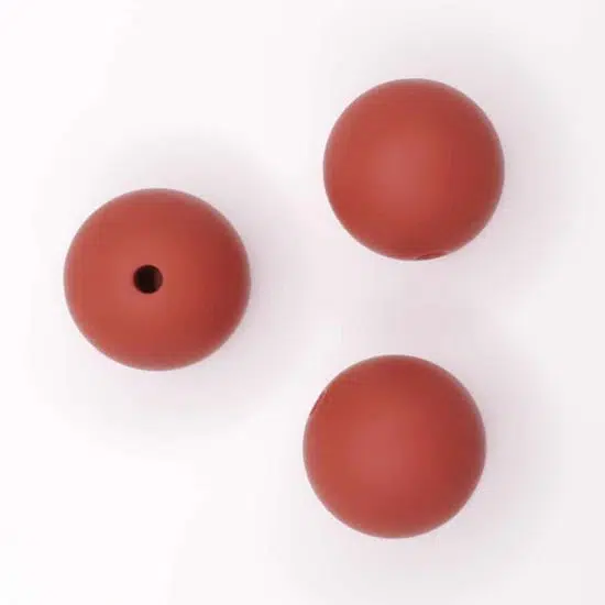 Siliconen kralen henna 15 mm rond bpa vrij bijtring kwaliteit baby veilig