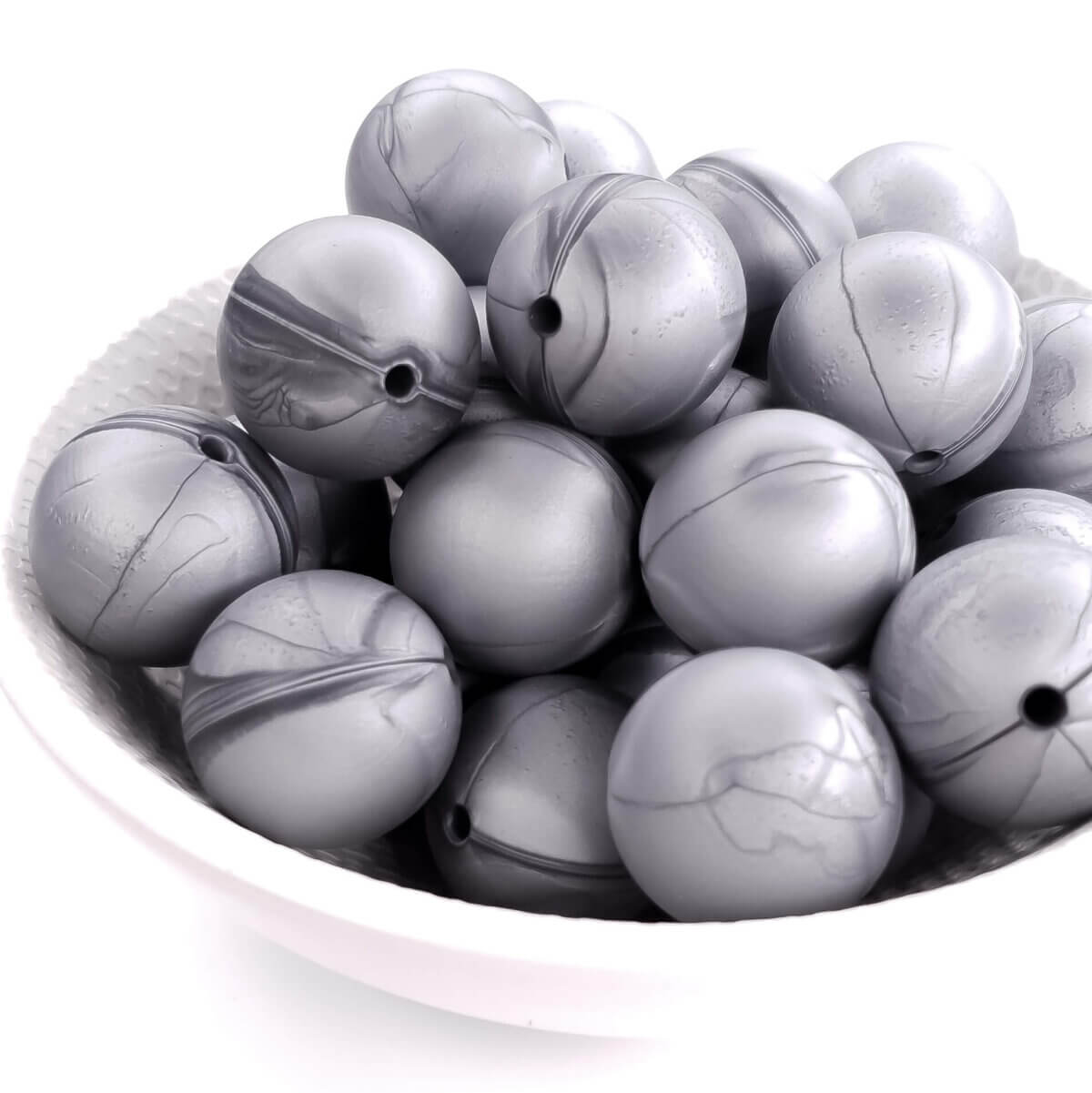 Herstellung von Silikonperlen silber metallisch bpa frei Beißring