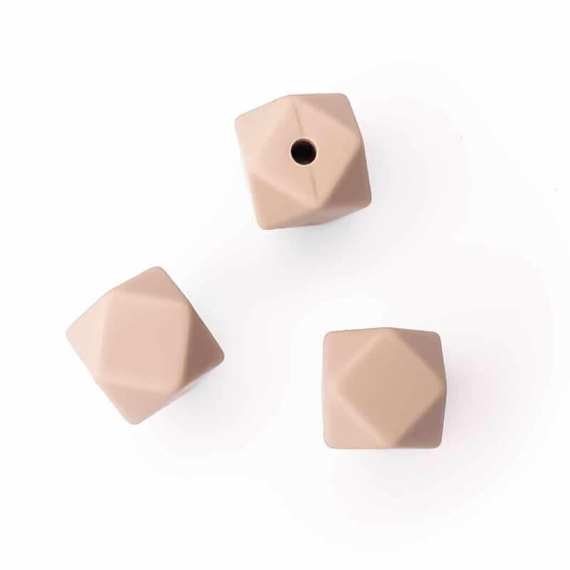 silicone beads hexagon 11 mm bpa free wholesale sand
