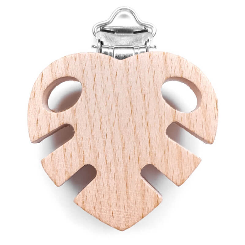 wooden Pacifier Clip sheet matching bite figure baby safe
