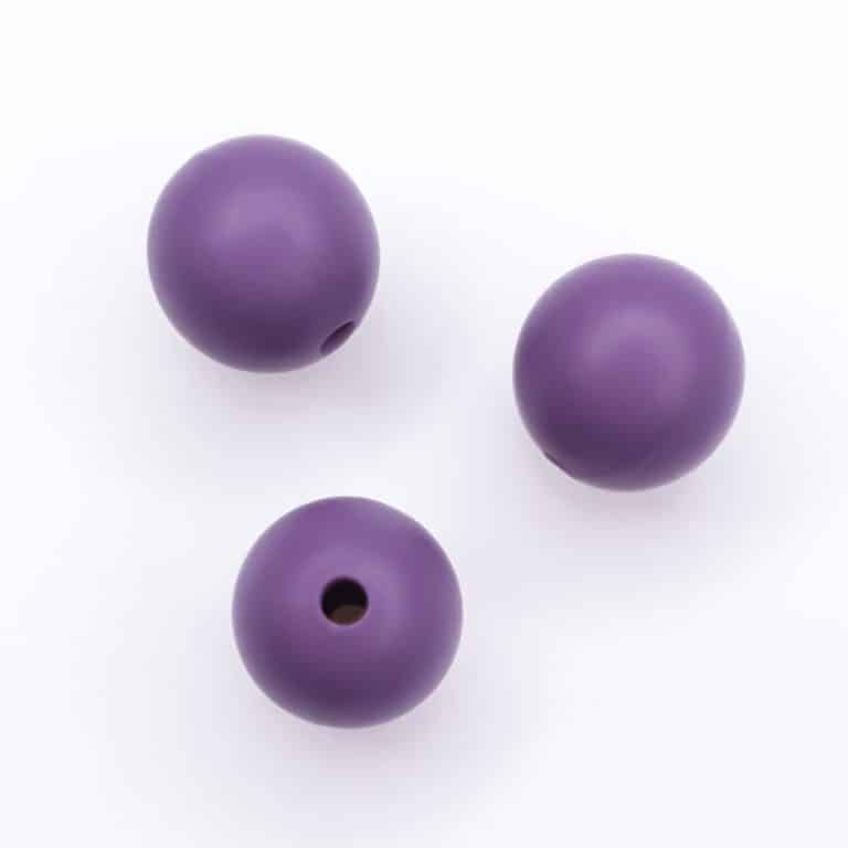 Siliconen kralen bpa vrij 12 mm grape cassis EN-71