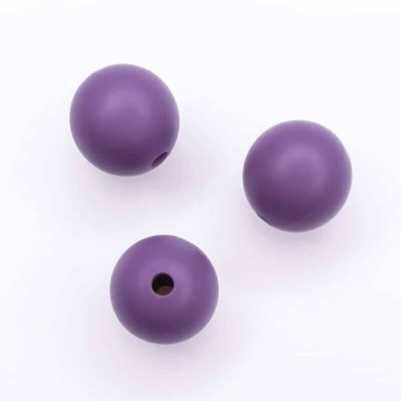 Perles de silicone sans bpa 12 mm grain cassis EN-71