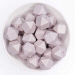 Siliconen hexagon champagne pink 17 mm