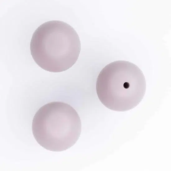 Siliconen kralen 20 mm champagne pink bpa vrij