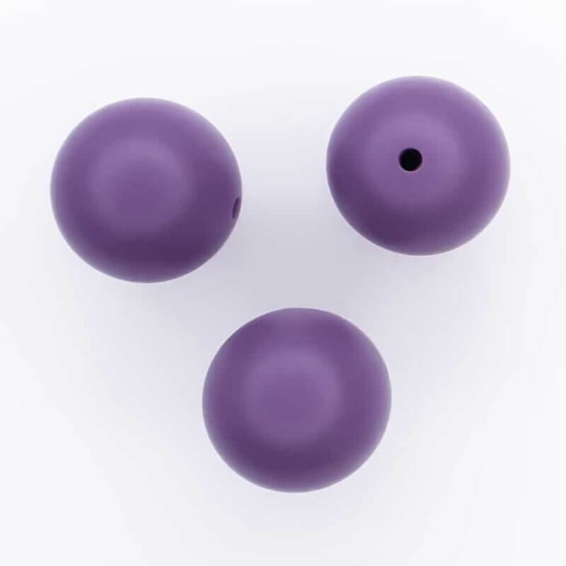 Silicone beads 20 mm grain cassis bpa free