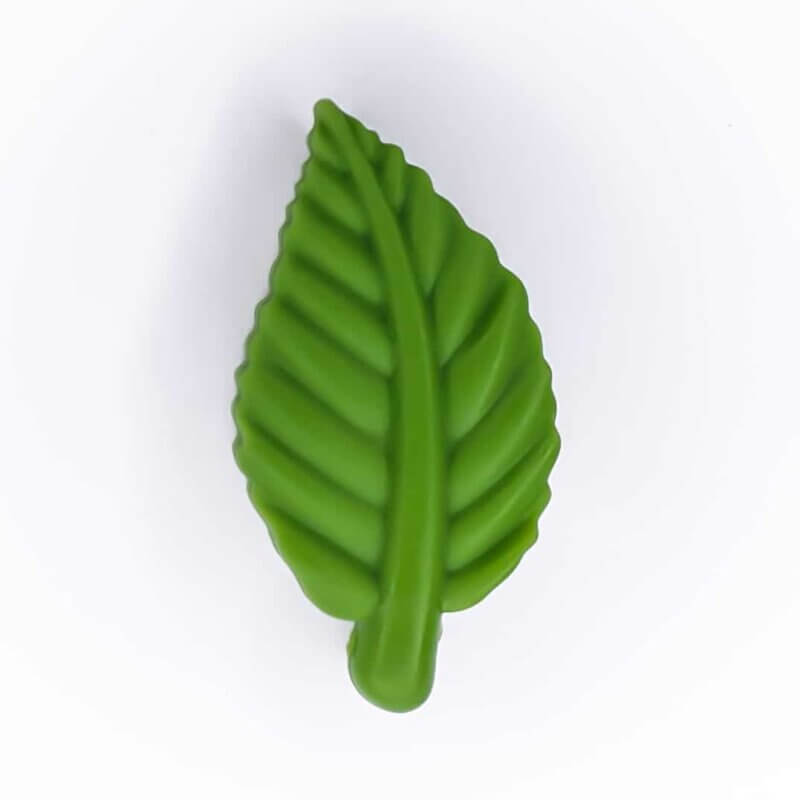 Silikon Perle Blatt Dschungel grün bpa frei