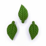 Silikonperlen Blatt Dschungel grün bpa frei