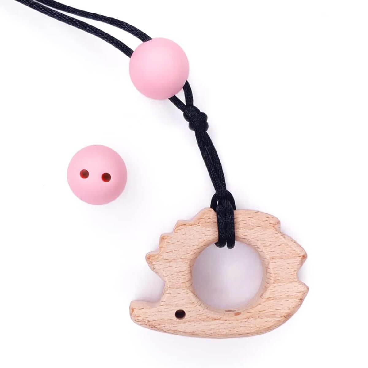 Silikon Sicherheit Perle 16 mm Pfirsich rosa Schnuller Schnur Baby bpa frei